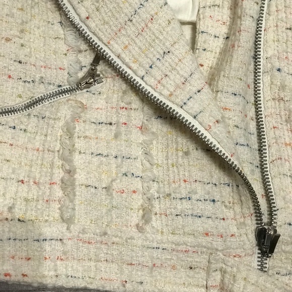 Zara Trafuluc Moto Style Tweed Jacket - Picture 6 of 8